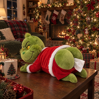 The Grumpy Bum Tissue Holder - by the Christmas tree